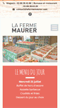 Mobile Screenshot of lafermemaurer.com
